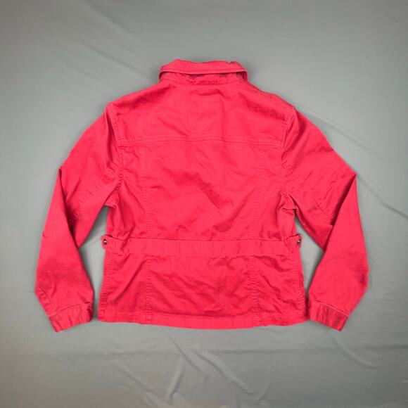 Vintage Womens Lauren Ralph Lauren Red Utility Jacket | Size L - Picture 2 of 9